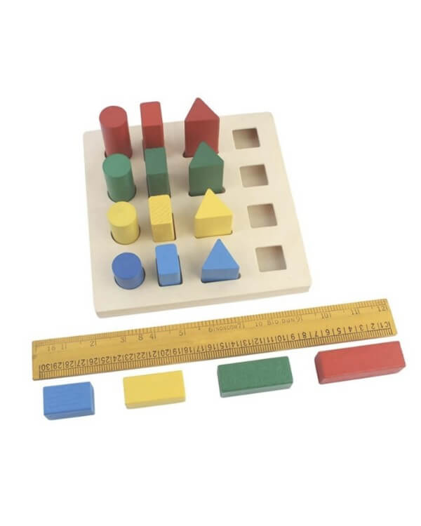 Wooden Shape Sorter With Pegs – The Clever Clogs